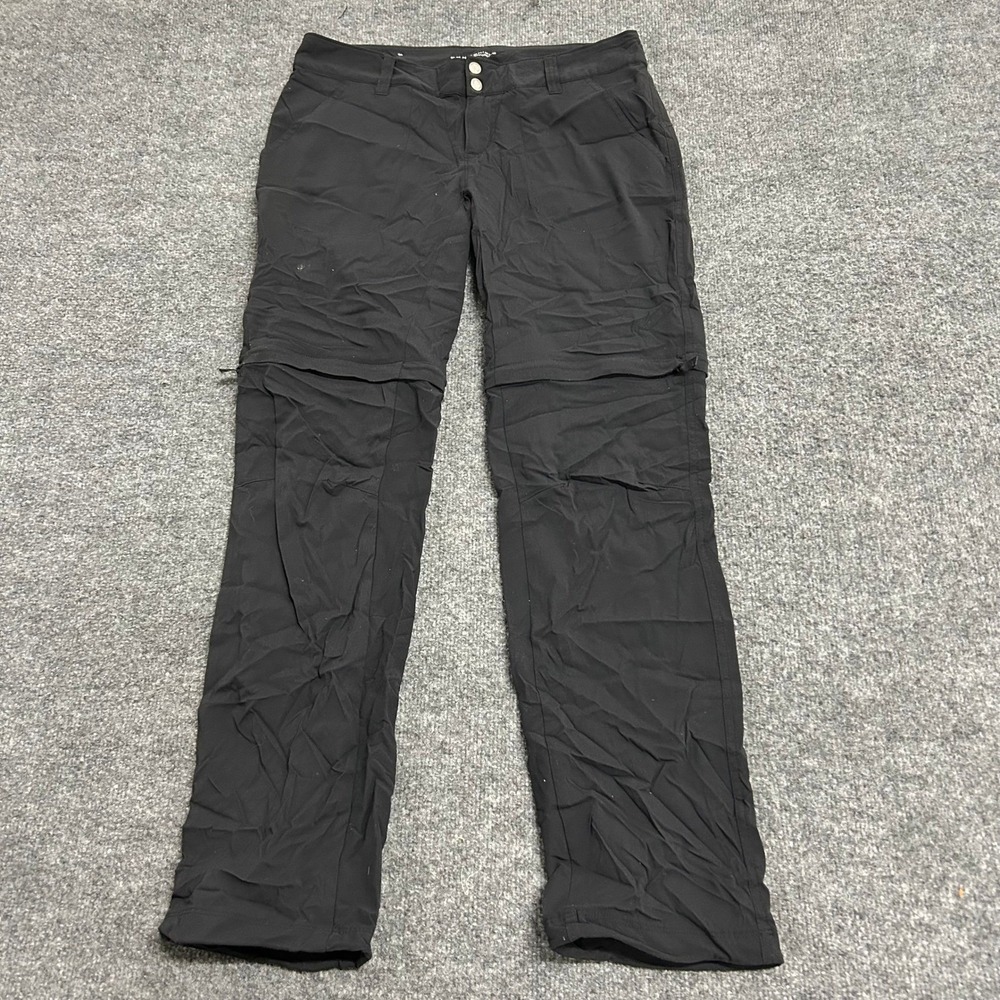 Columbia Pants Womens Size 8 Black Nylon Stretch Hiking Outdoor Active Casual